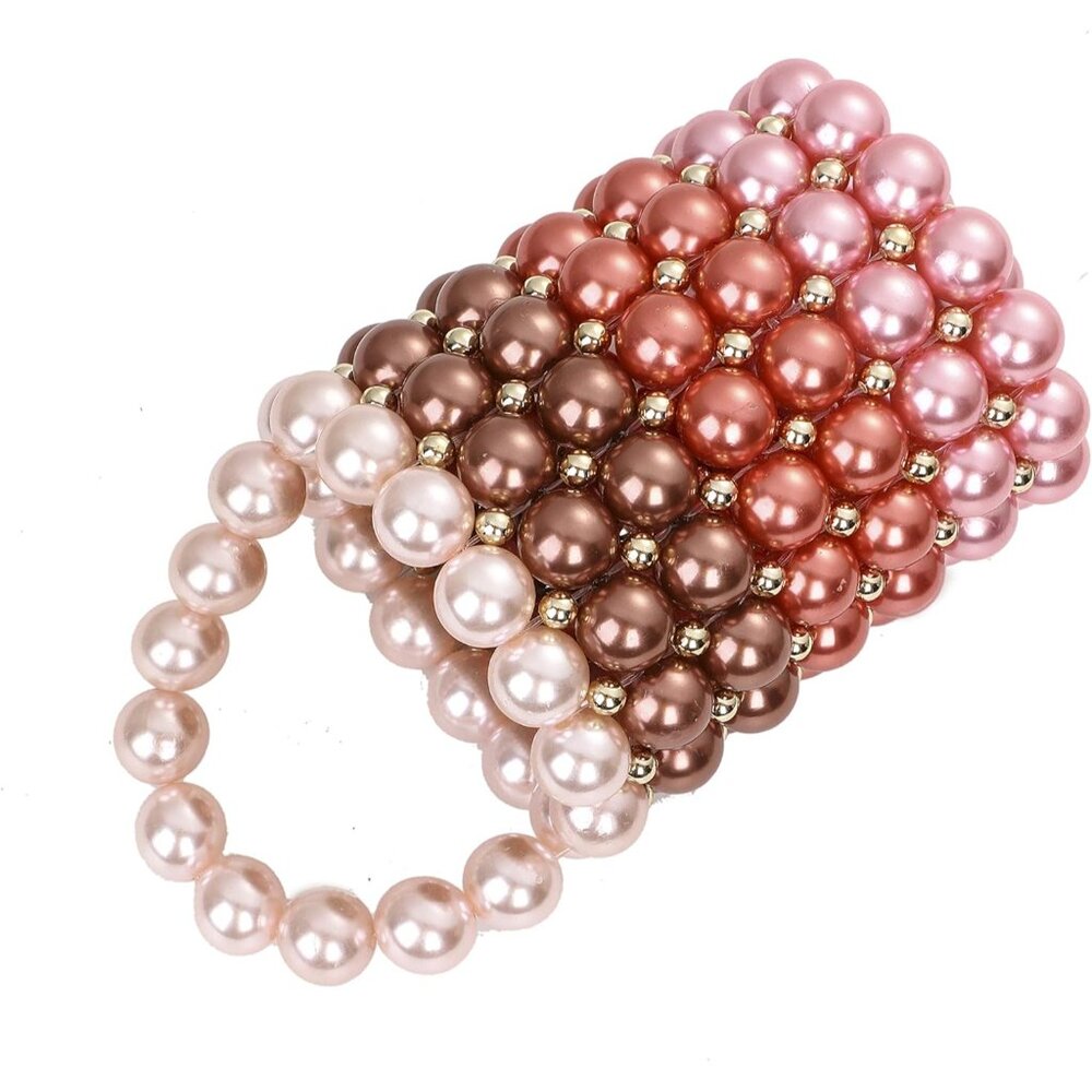 Luxury Handmade Pearl Beaded Evening Bag – Perfect for Weddings & Formal Events - Picture 4 of 7